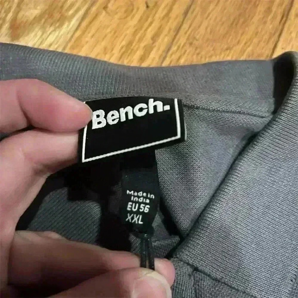 Bench Men's Polo Shirt 2XL Steel Gray Short Sleeve Classic Fit - Picture 7 of 11